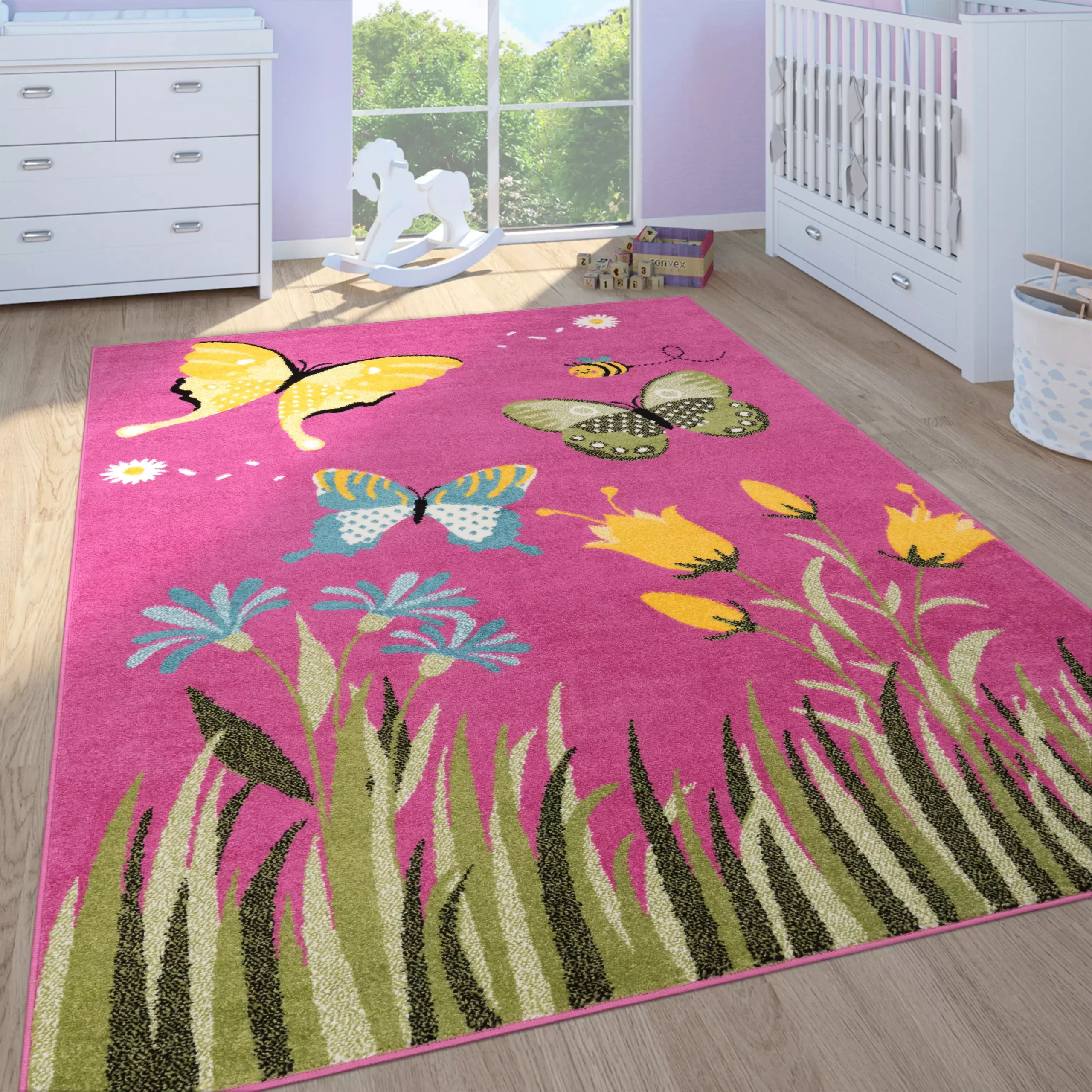 Kinderteppich Almara Pink 80x150 Cm