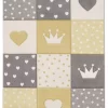 Kinderteppich Kosmos Gelb 160x230 Cm