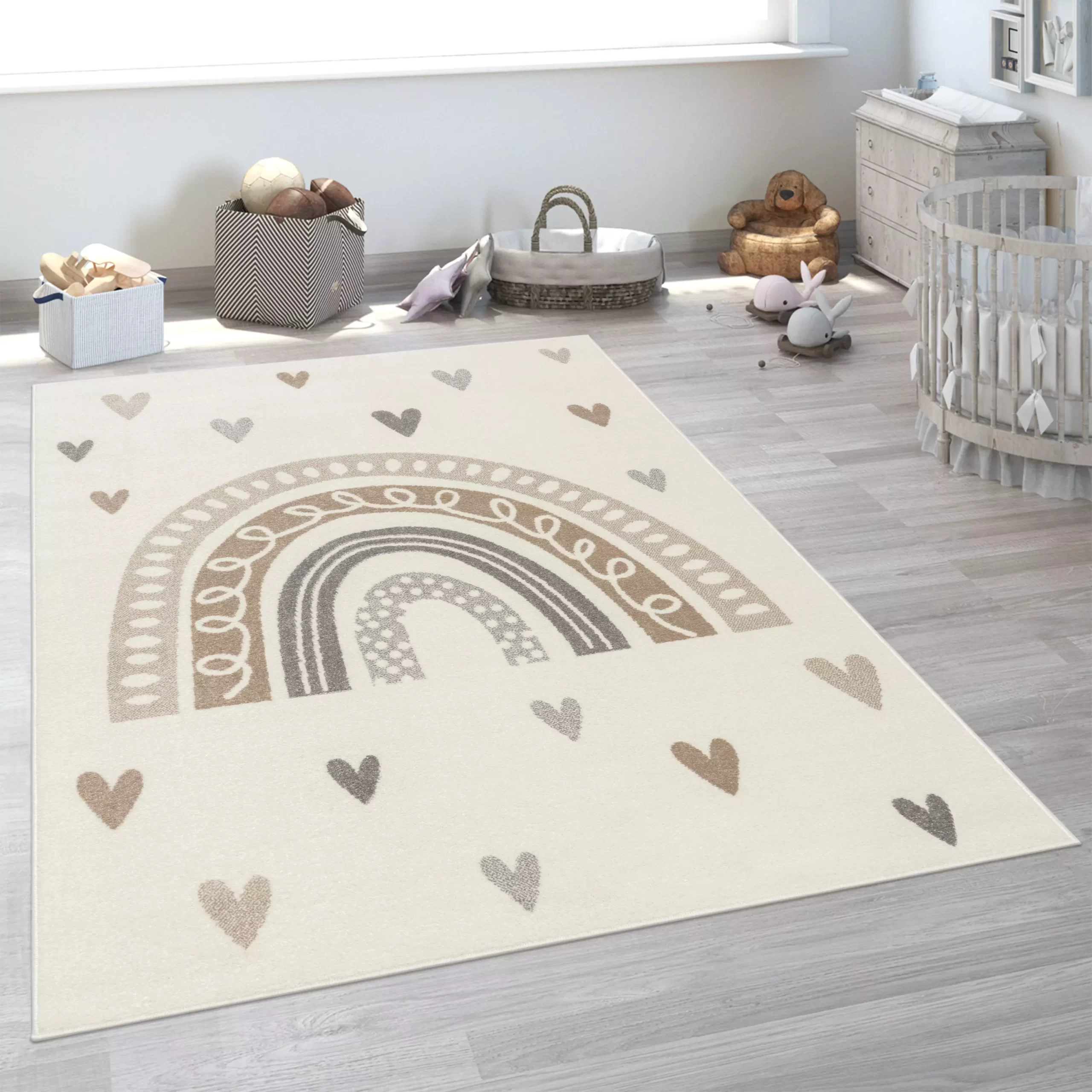 Kinderteppich Ninique Beige 80x150 Cm – Bild 3