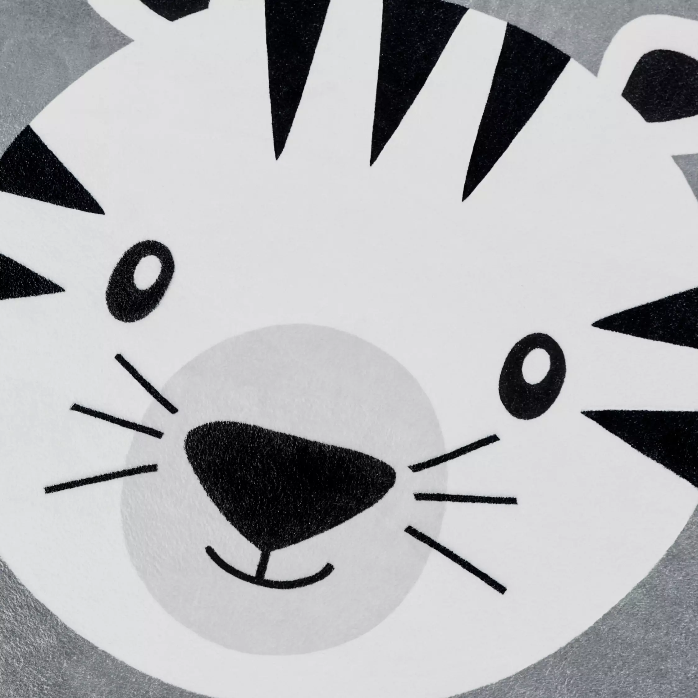 Waschbarer Kinderteppich Toska Grau 120 Cm Rund – Bild 2