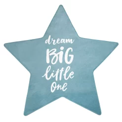 Waschbarer Kinderteppich Chiko Blau 80 Cm Stern-Form