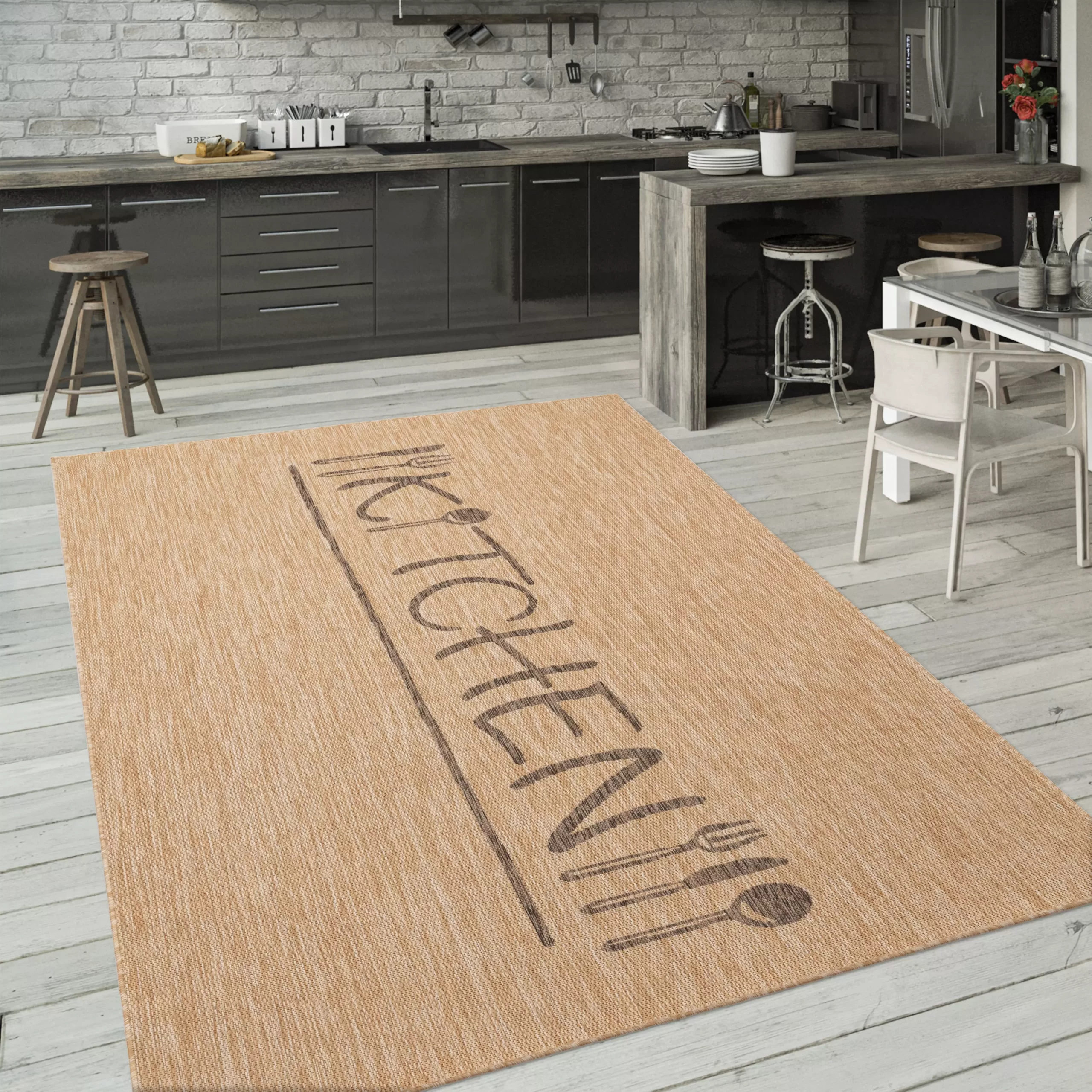 Küchenteppich Cuisinea Beige 160x220 Cm – Bild 4