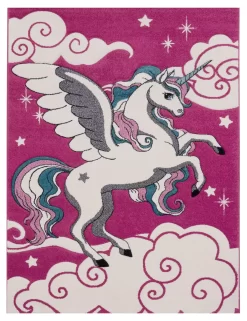 Moderner-Teppich Diamora Pink 80x150 Cm