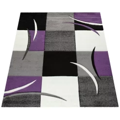 Moderner-Teppich Diamora Lila 200x290 Cm
