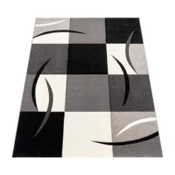 Moderner-Teppich Diamora Schwarz-Weiß 160x230 Cm