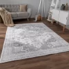 Waschbarer Teppich Cambria Grau 160x220 Cm