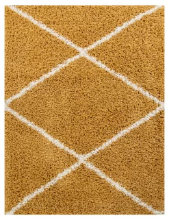 Shaggy-Teppich Kalea Gelb 240x340 Cm