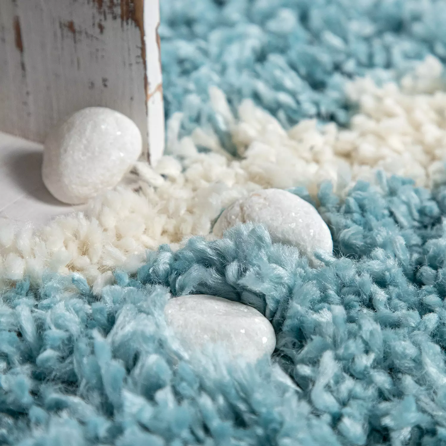 Shaggy-Teppich Kalea Türkis 300x400 Cm – Bild 5