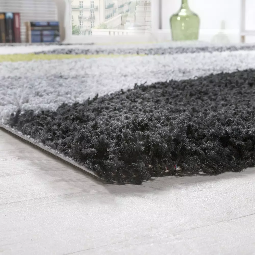 Shaggy-Teppich Maracuja Grün 140x200 Cm – Bild 3