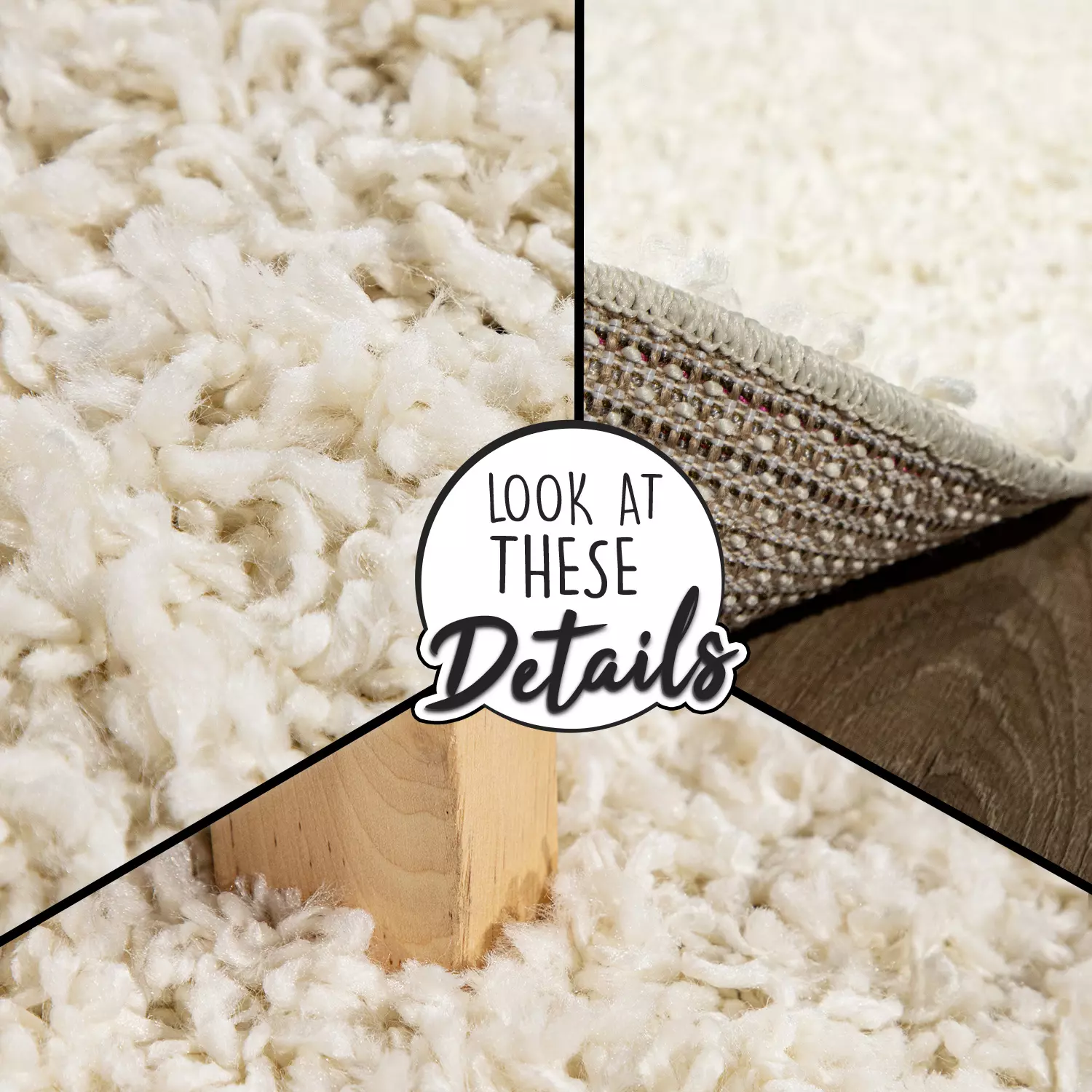 Shaggy-Teppich Skyline Creme 80x150 Cm – Bild 4