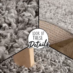 Shaggy-Teppich Skyline Grau 300x400 Cm