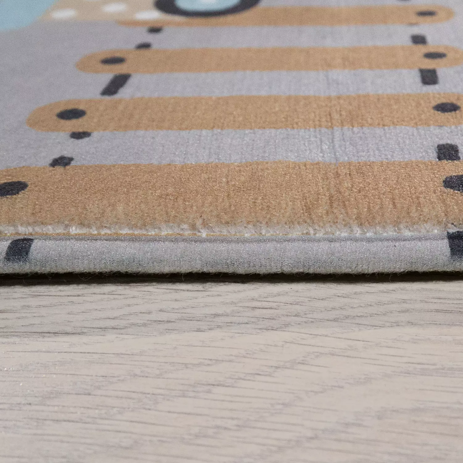 Waschbarer Kinderteppich Chiko Grau 80x150 Cm – Bild 4