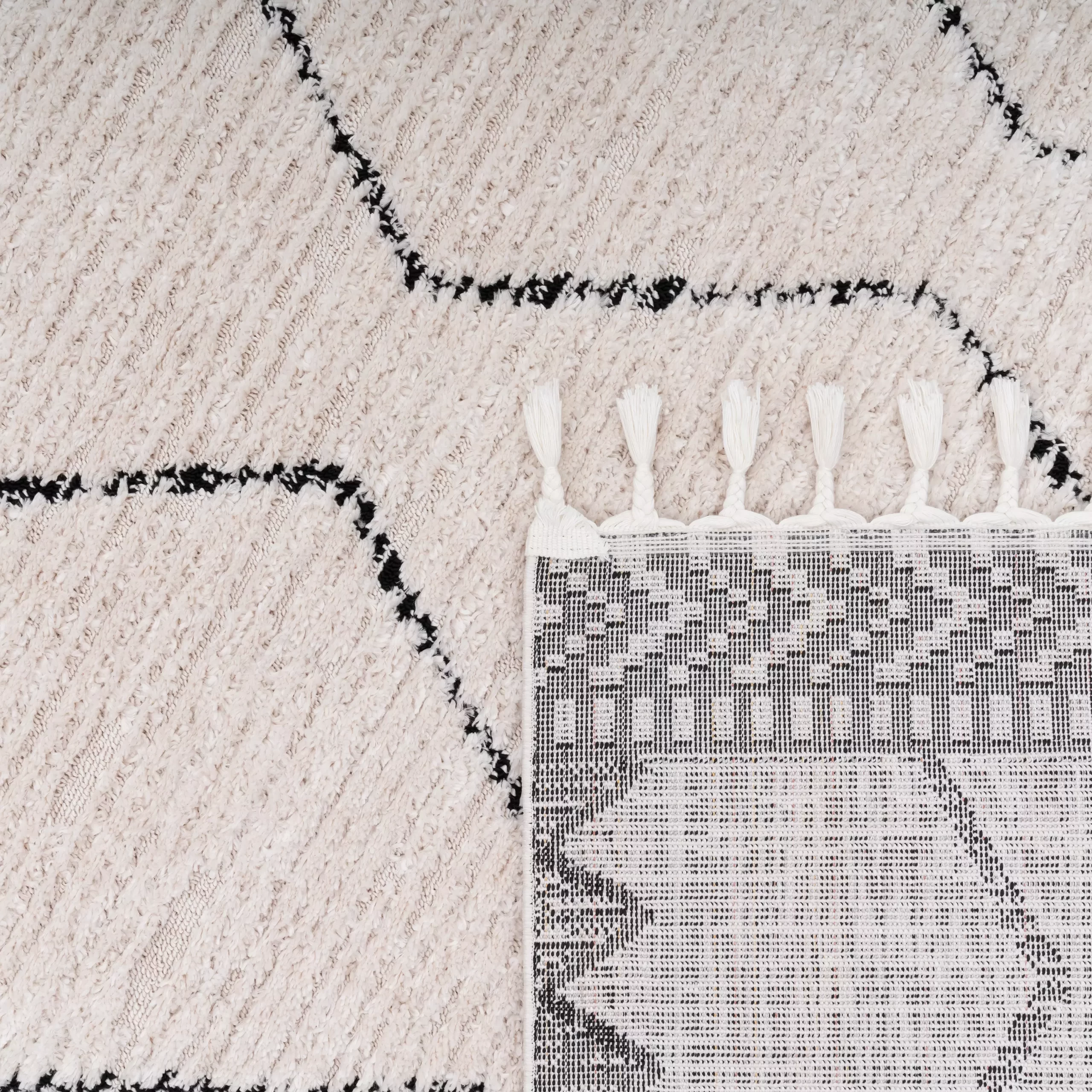 Teppich Ember Schwarz 120 Cm Rund – Bild 2