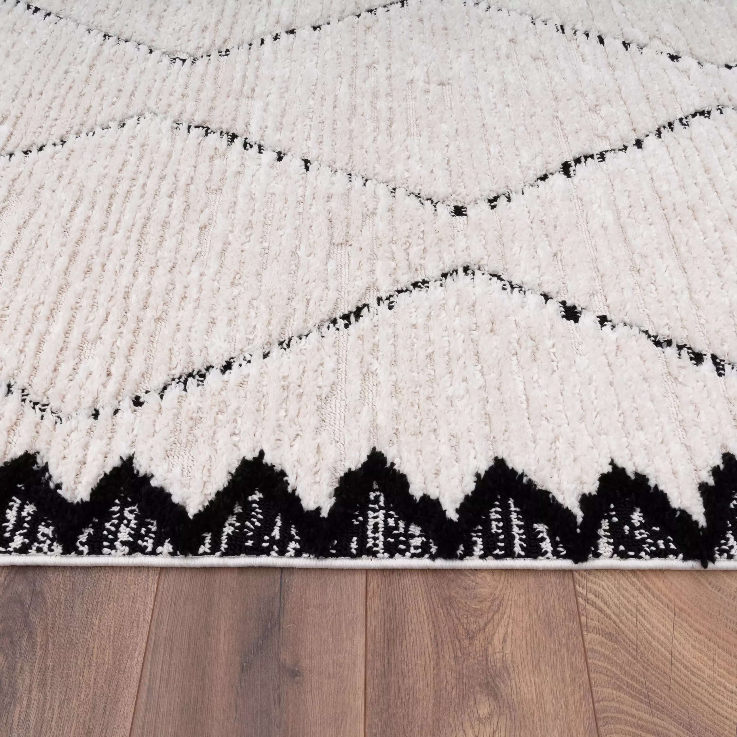 Teppich Ember Schwarz 120 Cm Rund – Bild 3