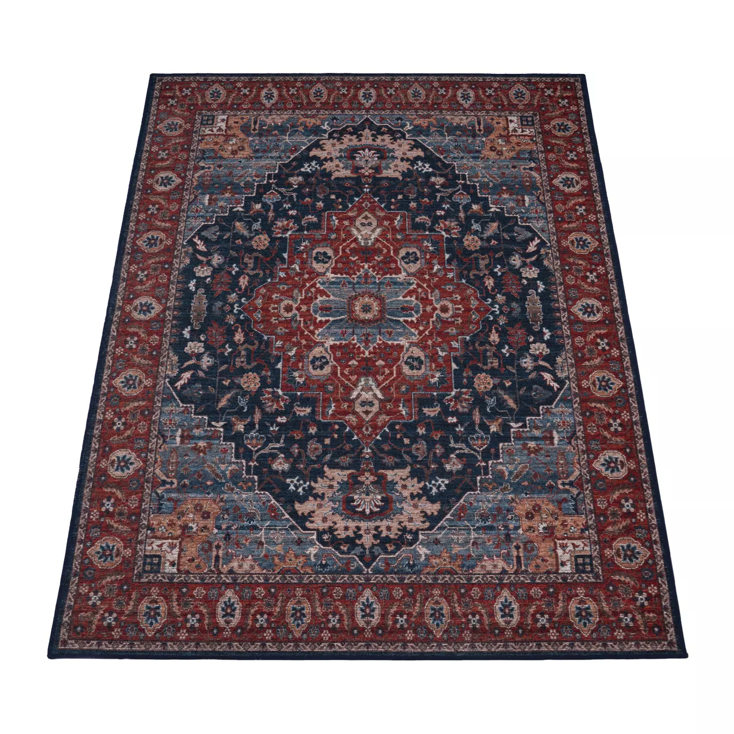 Waschbarer Teppich Bolero Rot 140x200 Cm – Bild 3