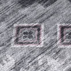 Waschbarer Teppich Bolero Grau 160 Cm Rund