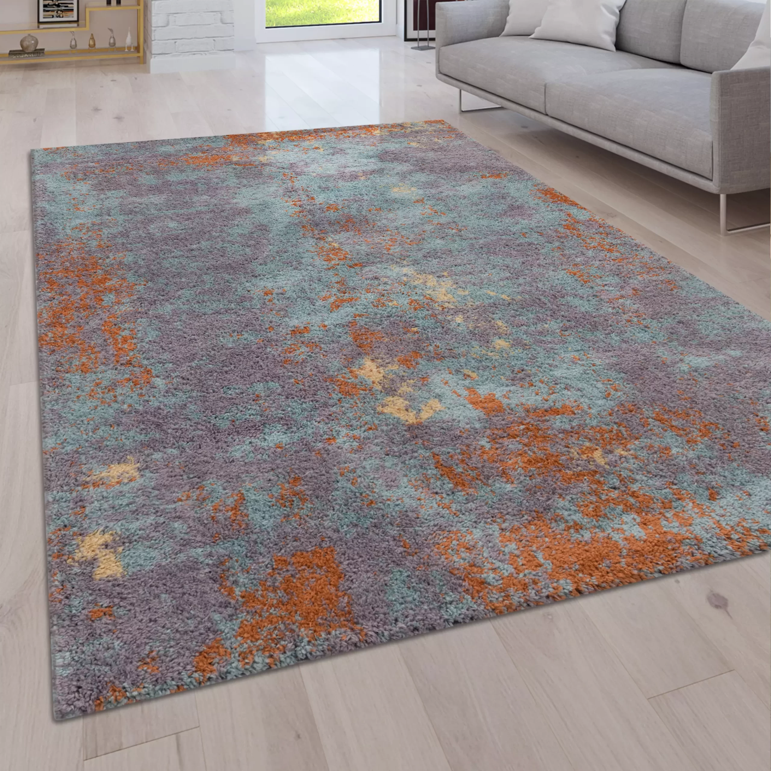 Hochflor-Teppich Padella Mehrfarbig 60x100 Cm – Bild 4