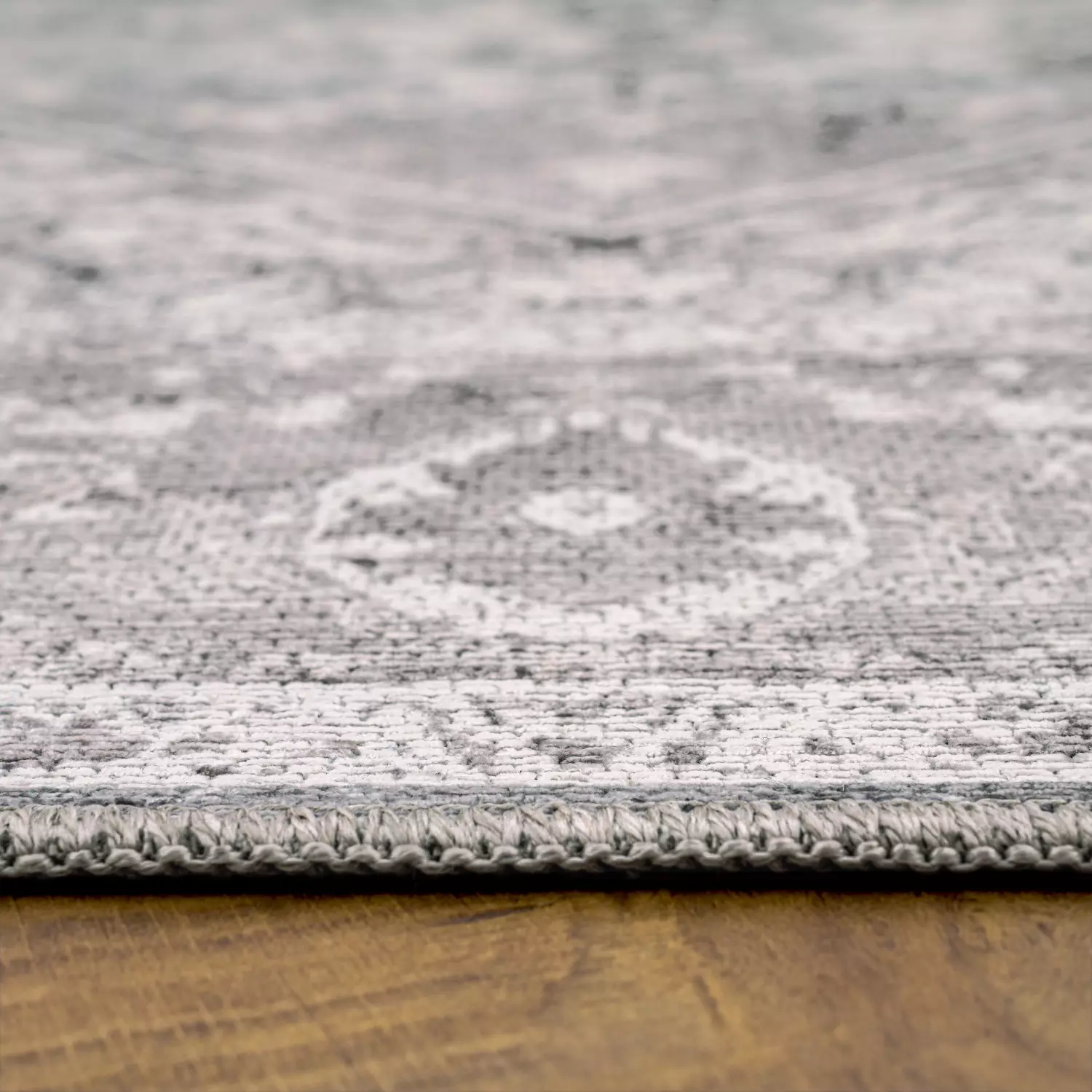 Waschbarer Teppich Leoni Beige 200 Cm Rund – Bild 2