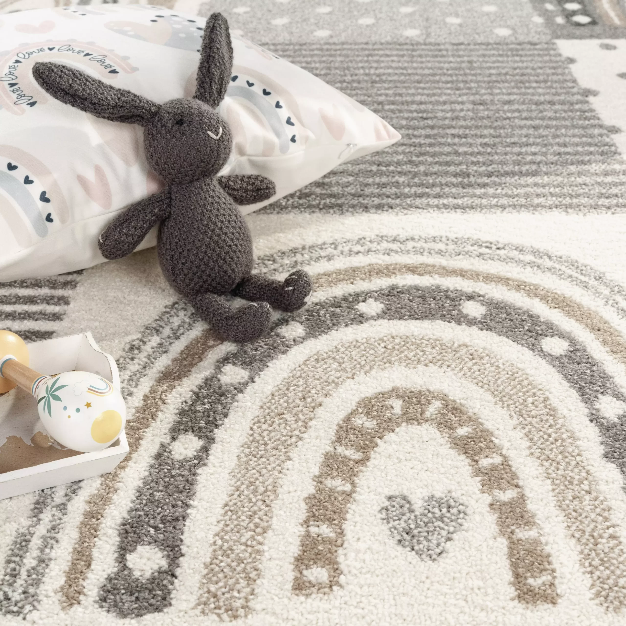 Kinderteppich Ninique Grau 120x160 Cm – Bild 3