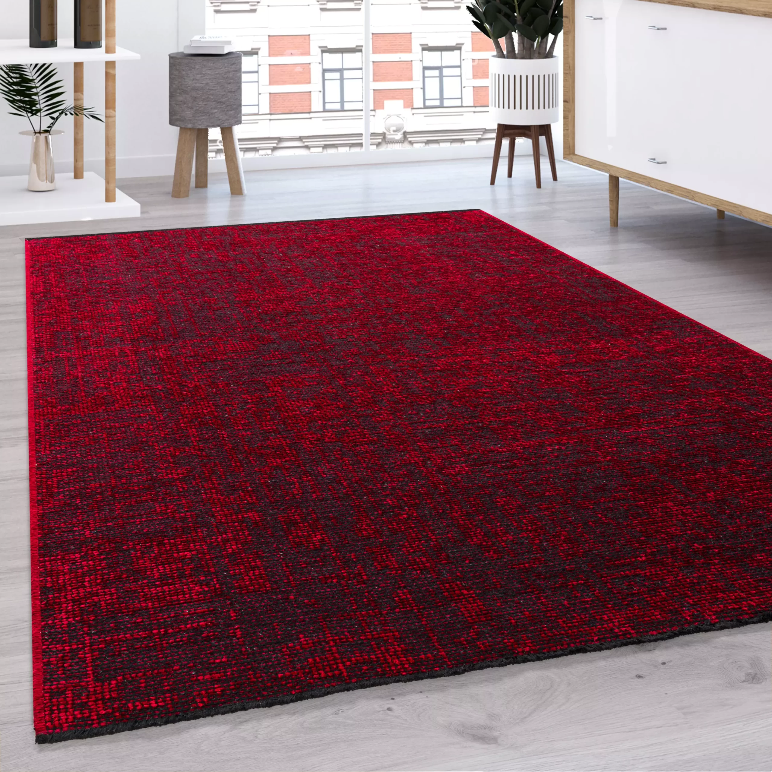 Teppich Melrose Rot 80x150 Cm