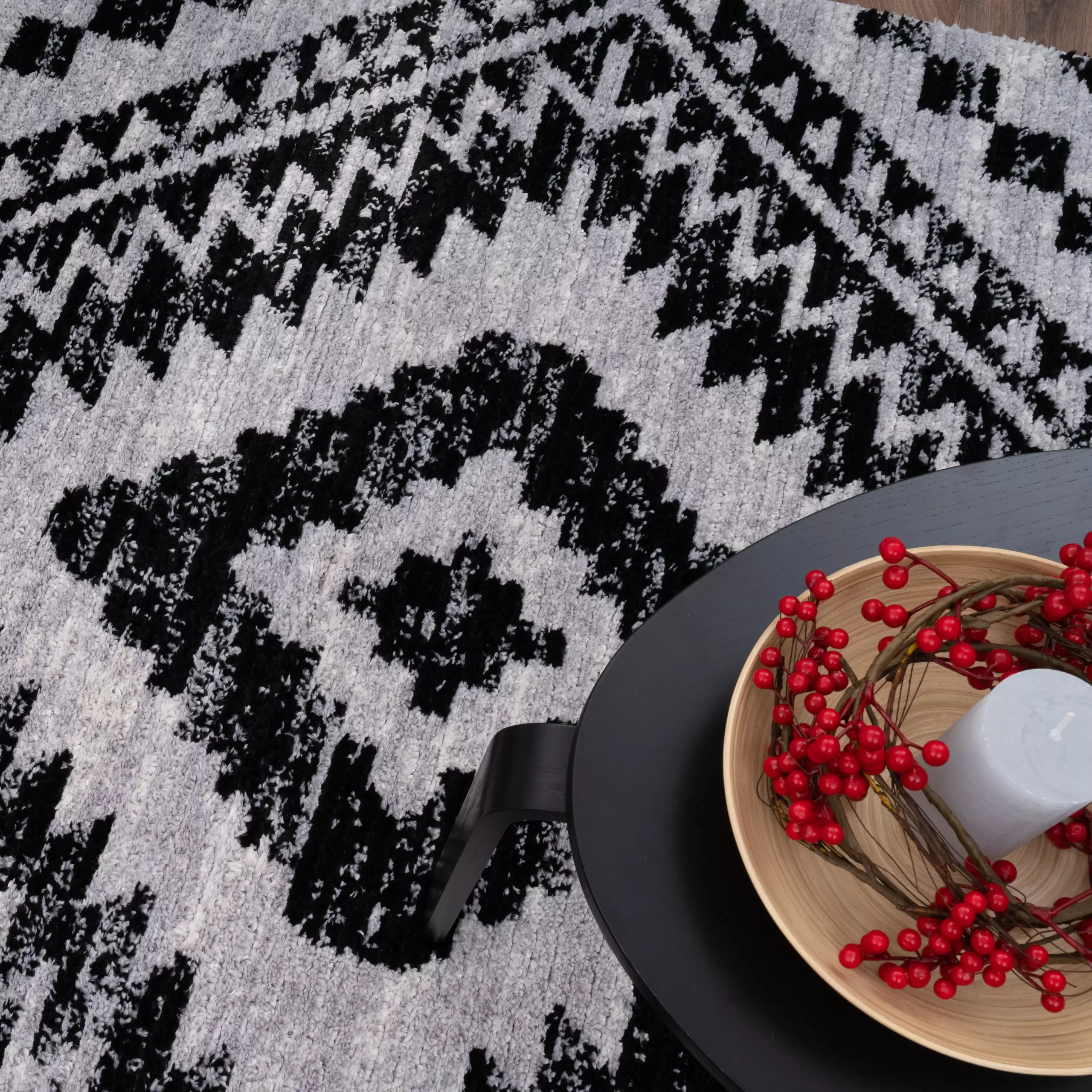 Teppich Ember Schwarz 120x170 Cm – Bild 2