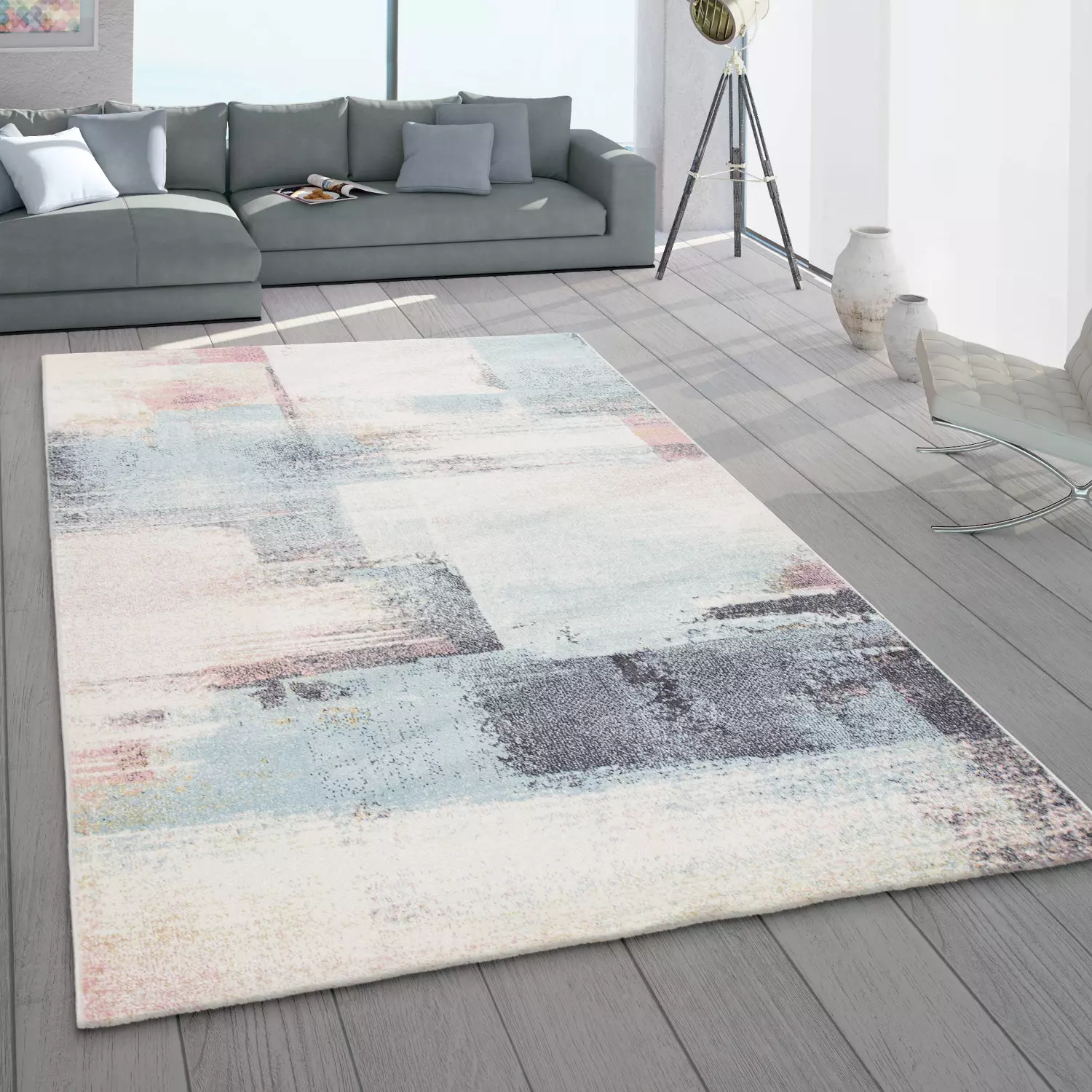 Moderner-Teppich Merano Mehrfarbig 80x150 Cm – Bild 4