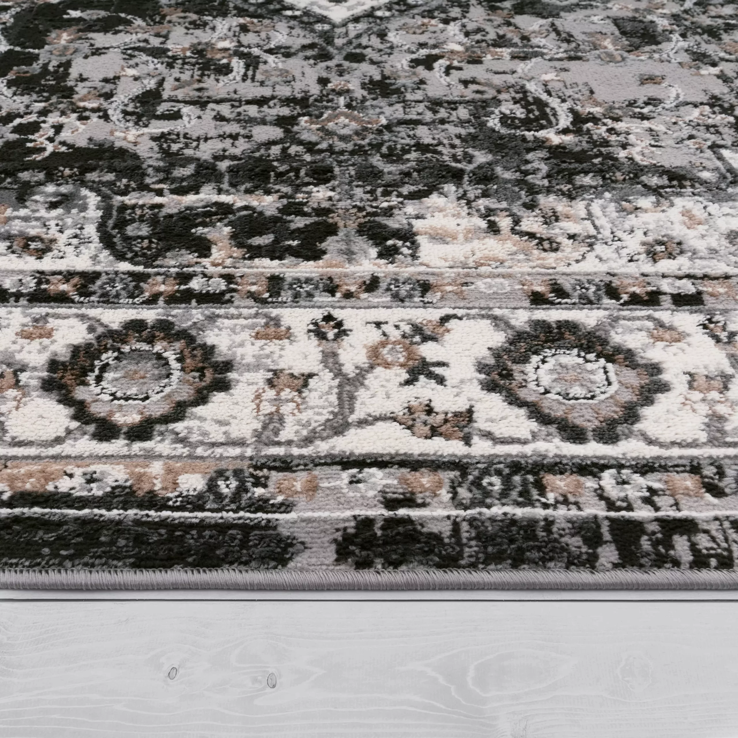 Vintage-Teppich Escara Schwarz 120x160 Cm – Bild 4