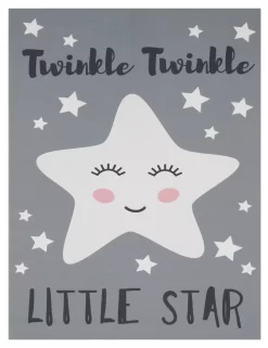 Waschbarer Kinderteppich Aleynia Grau 160x230 Cm