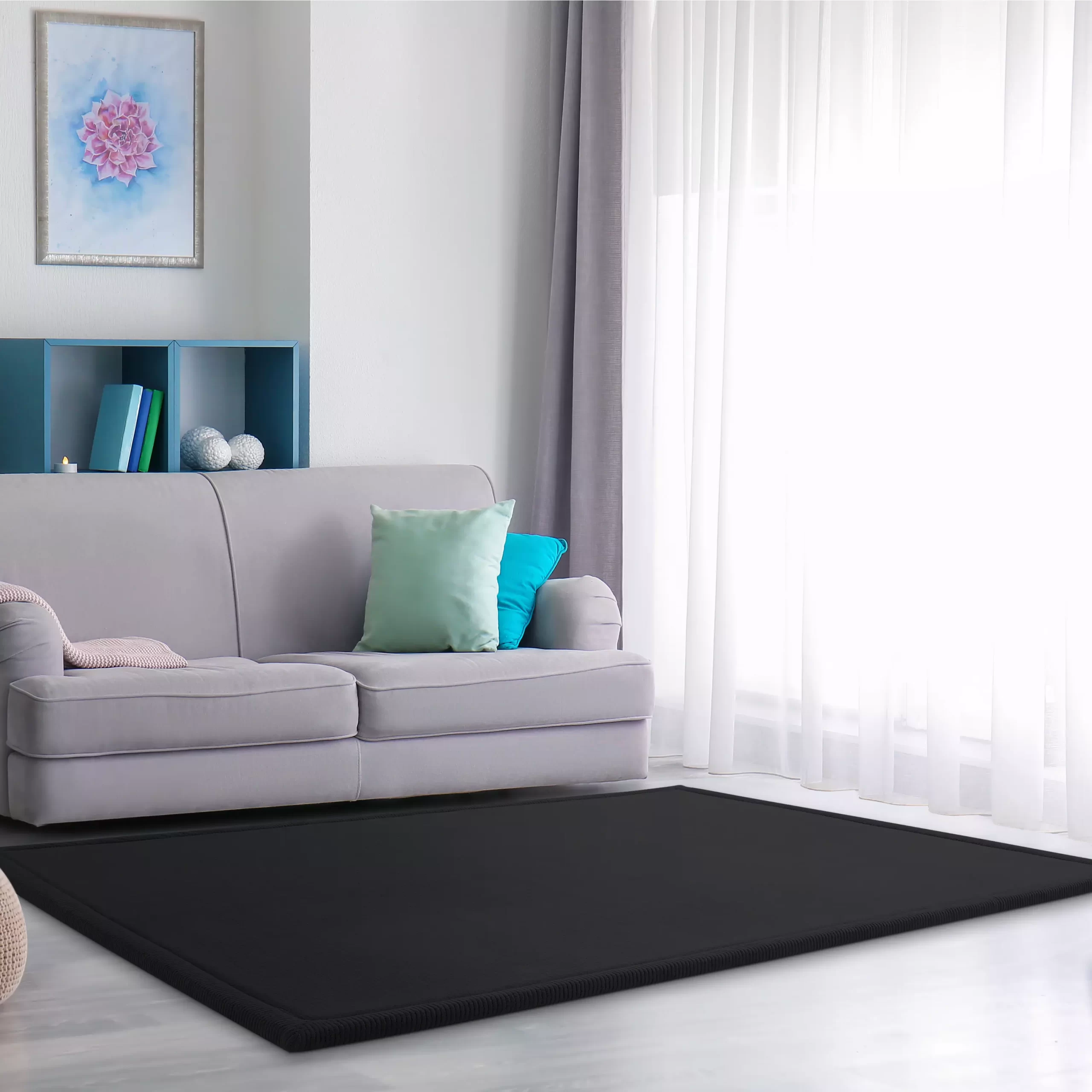 Waschbarer Kinderteppich Atami Schwarz 140x200 Cm – Bild 3