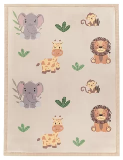 Waschbarer Kinderteppich Emilio Beige 80x150 Cm