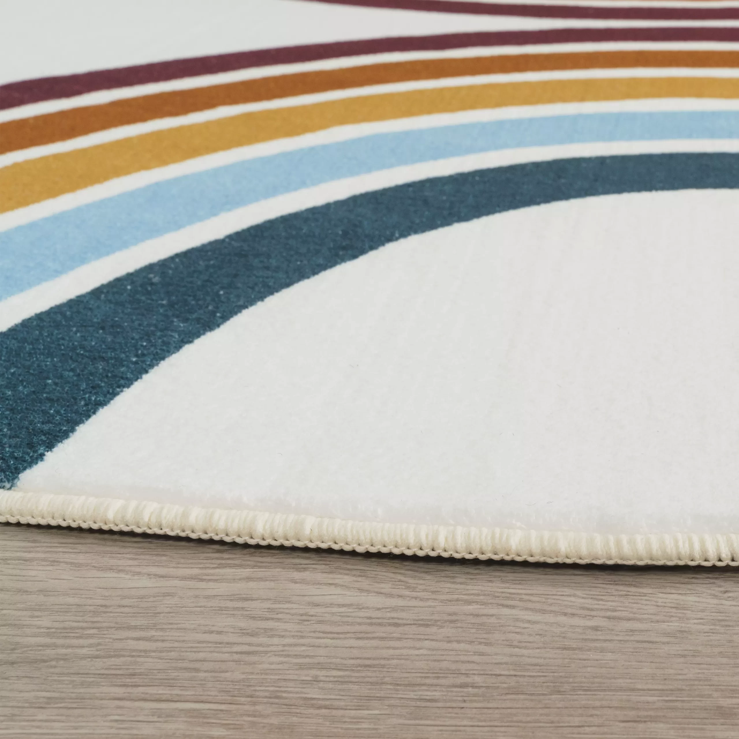 Waschbarer Kinderteppich Loya Mehrfarbig 100 Cm Rund – Bild 4