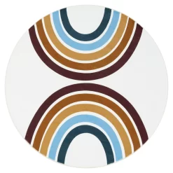 Waschbarer Kinderteppich Loya Mehrfarbig 100 Cm Rund