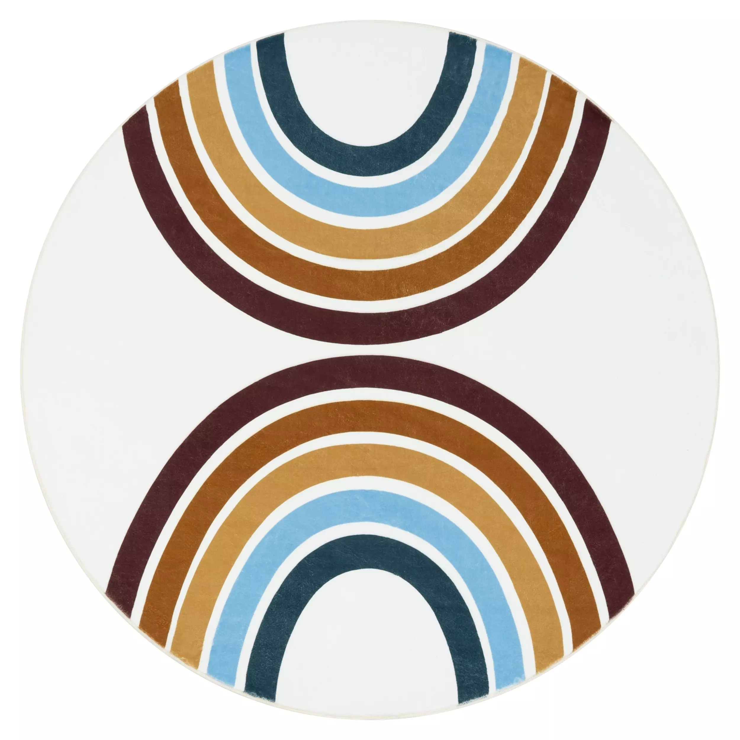 Waschbarer Kinderteppich Loya Mehrfarbig 100 Cm Rund