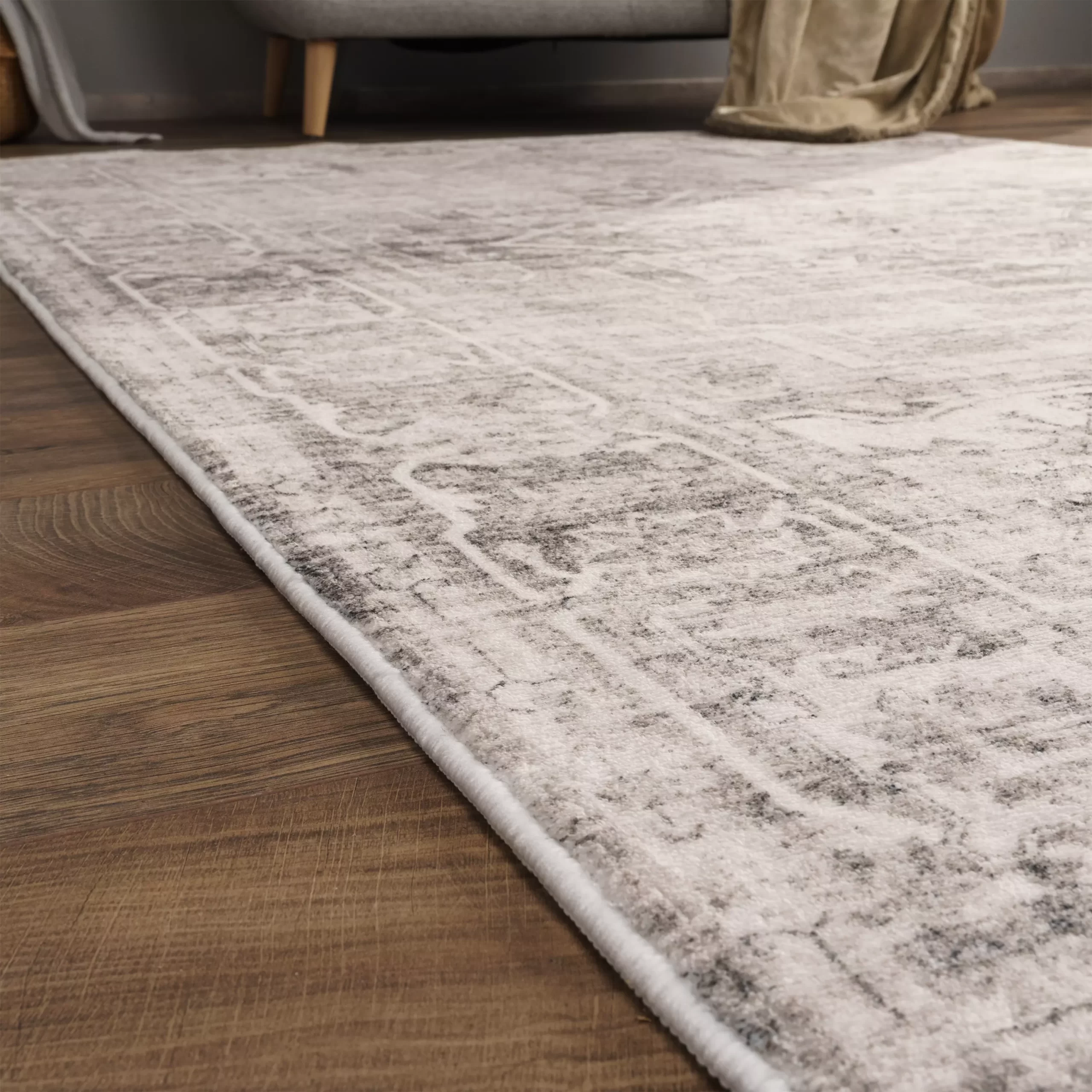 Waschbarer Teppich Cambria Beige 80x150 Cm – Bild 5