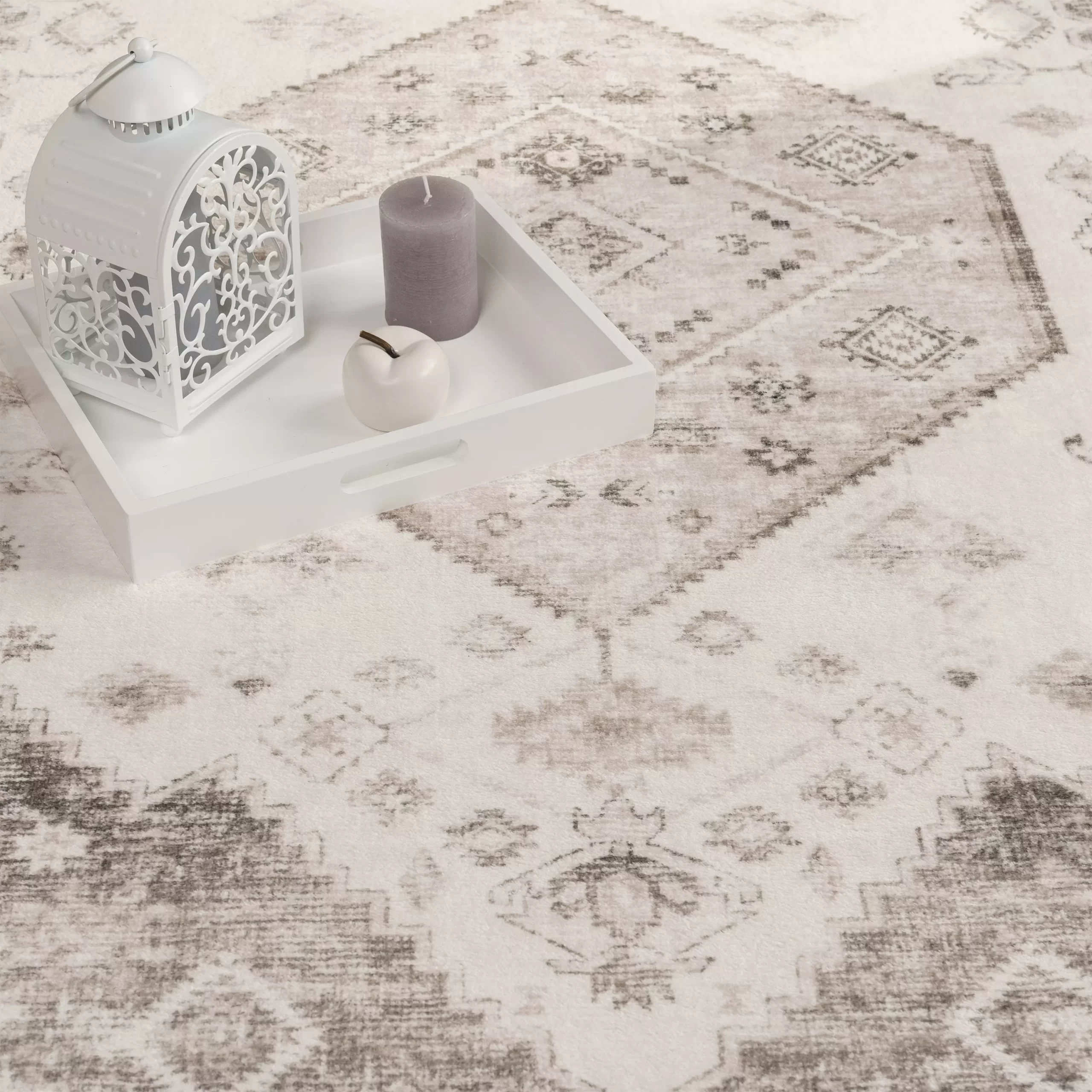 Waschbarer Teppich Cambria Beige 240x340 Cm – Bild 3