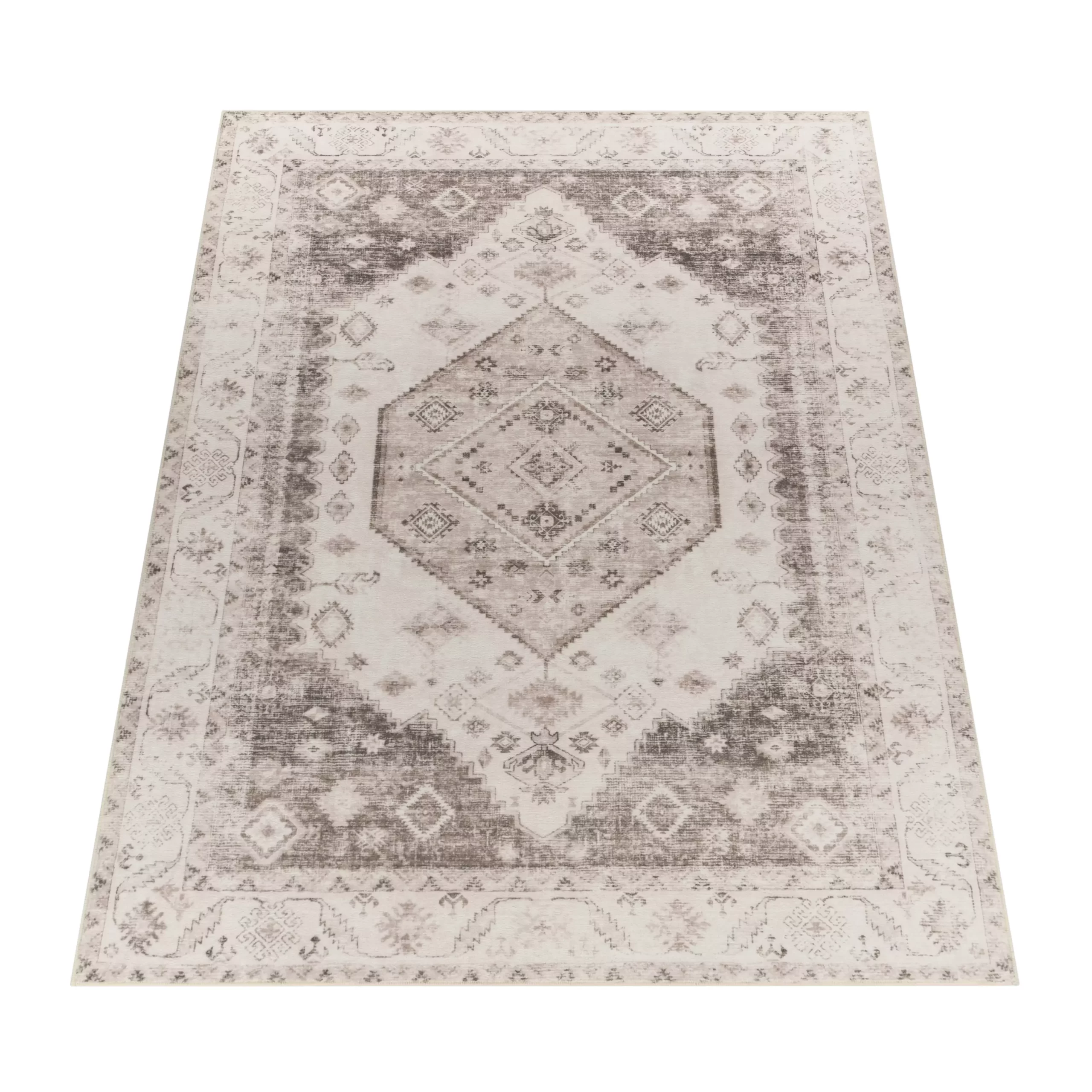 Waschbarer Teppich Cambria Beige 240x340 Cm – Bild 5