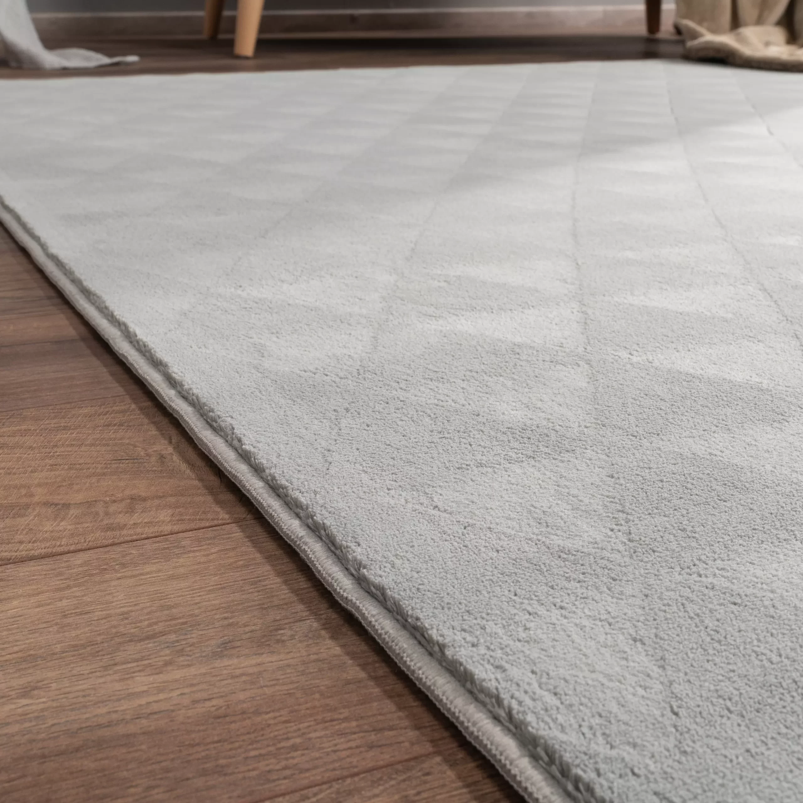 Waschbarer Teppich Havena Grau 80x150 Cm – Bild 4