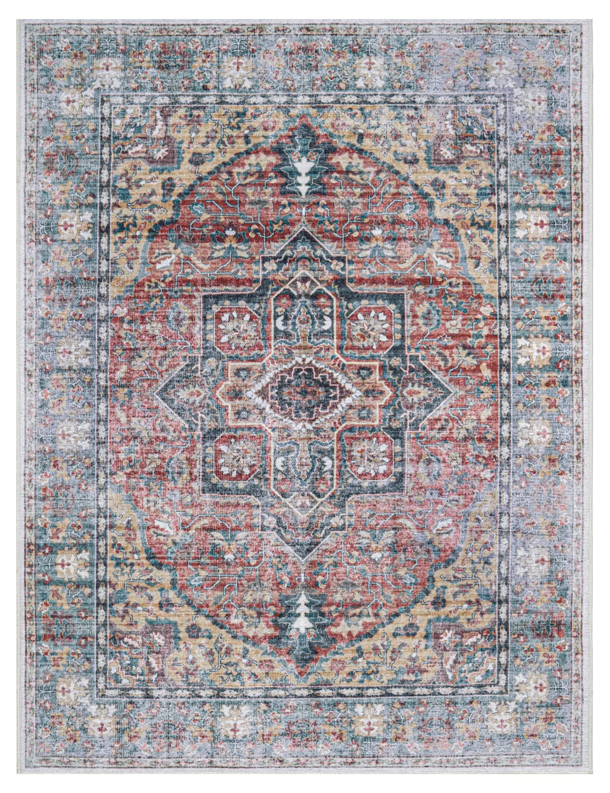 Waschbarer Teppich Leoni Mehrfarbig 120x160 Cm