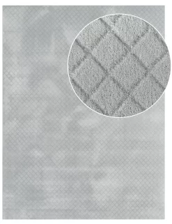 Waschbarer Teppich Rotella Grau 80x150 Cm