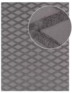 Waschbarer Teppich Utah Anthrazit 60x100 Cm