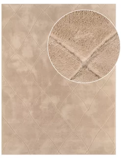 Waschbarer Teppich Utah Beige 200x280 Cm
