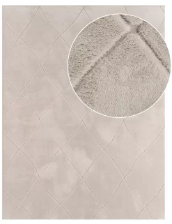 Waschbarer Teppich Utah Creme 120x160 Cm