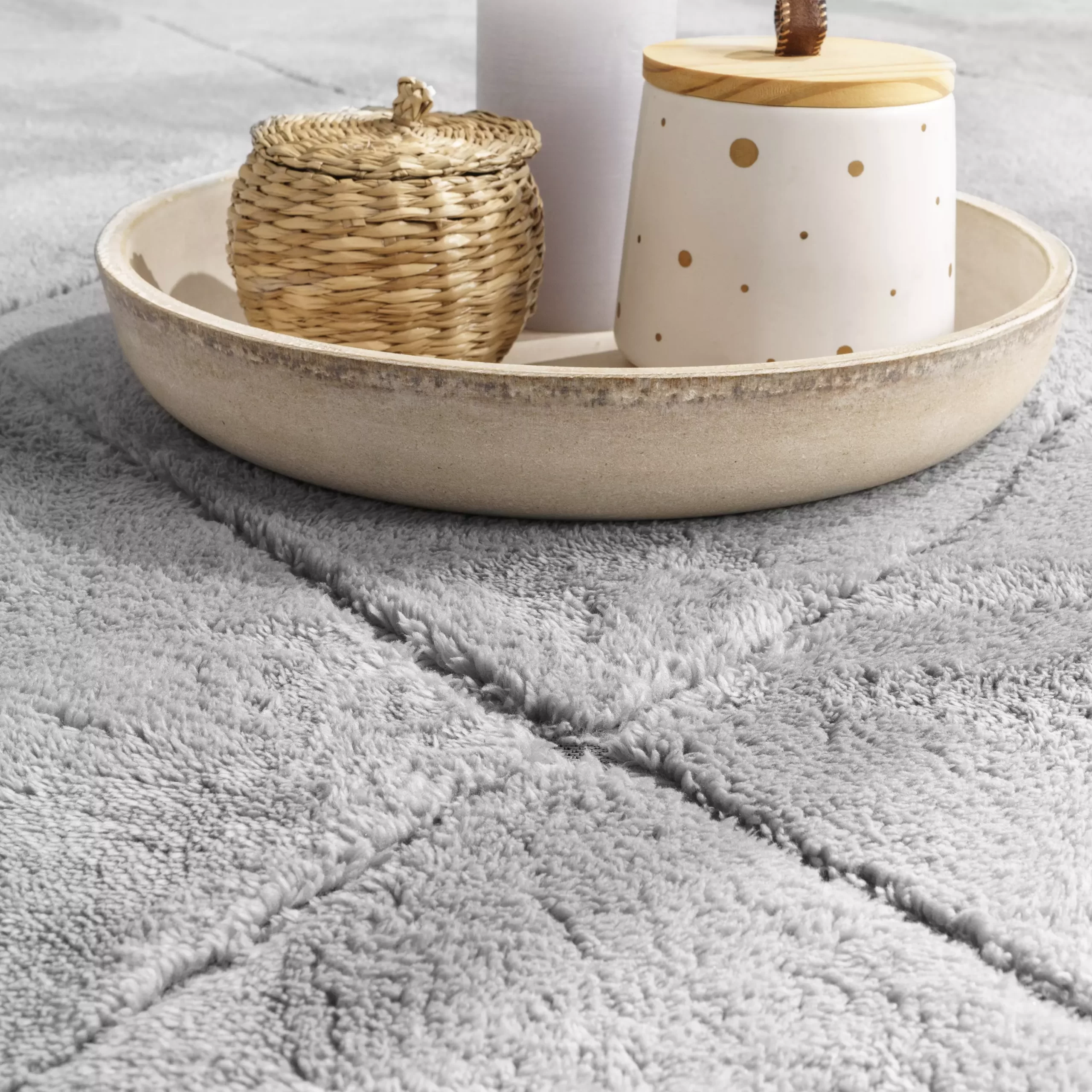 Waschbarer Teppich Utah Grau 160x220 Cm – Bild 4