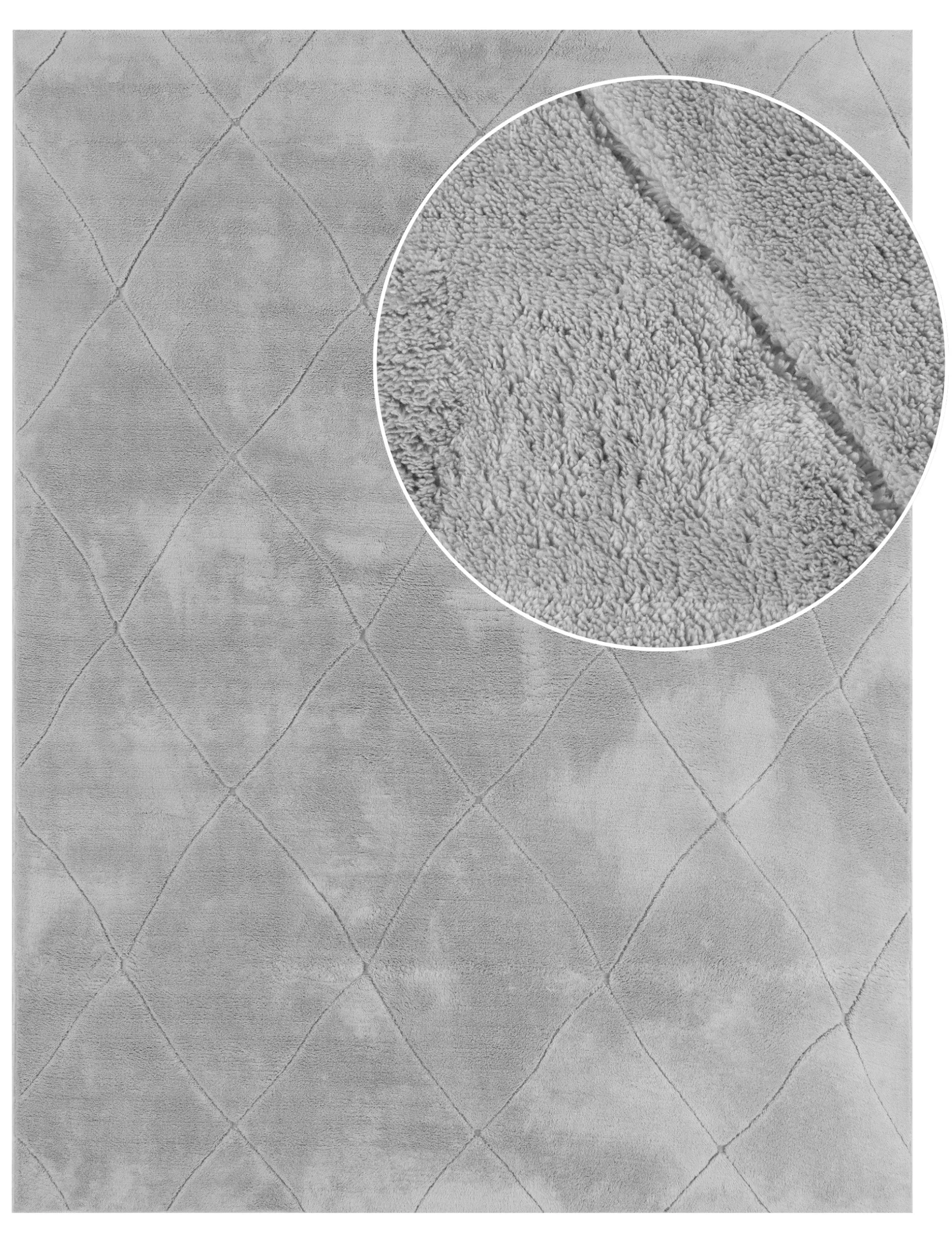 Waschbarer Teppich Utah Grau 160x220 Cm