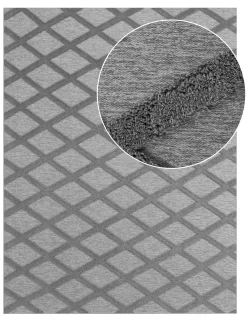 Waschbarer Teppich Utah Grau 80x150 Cm