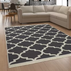 Wendbarer Teppich Skyla Anthrazit 60x180 Cm